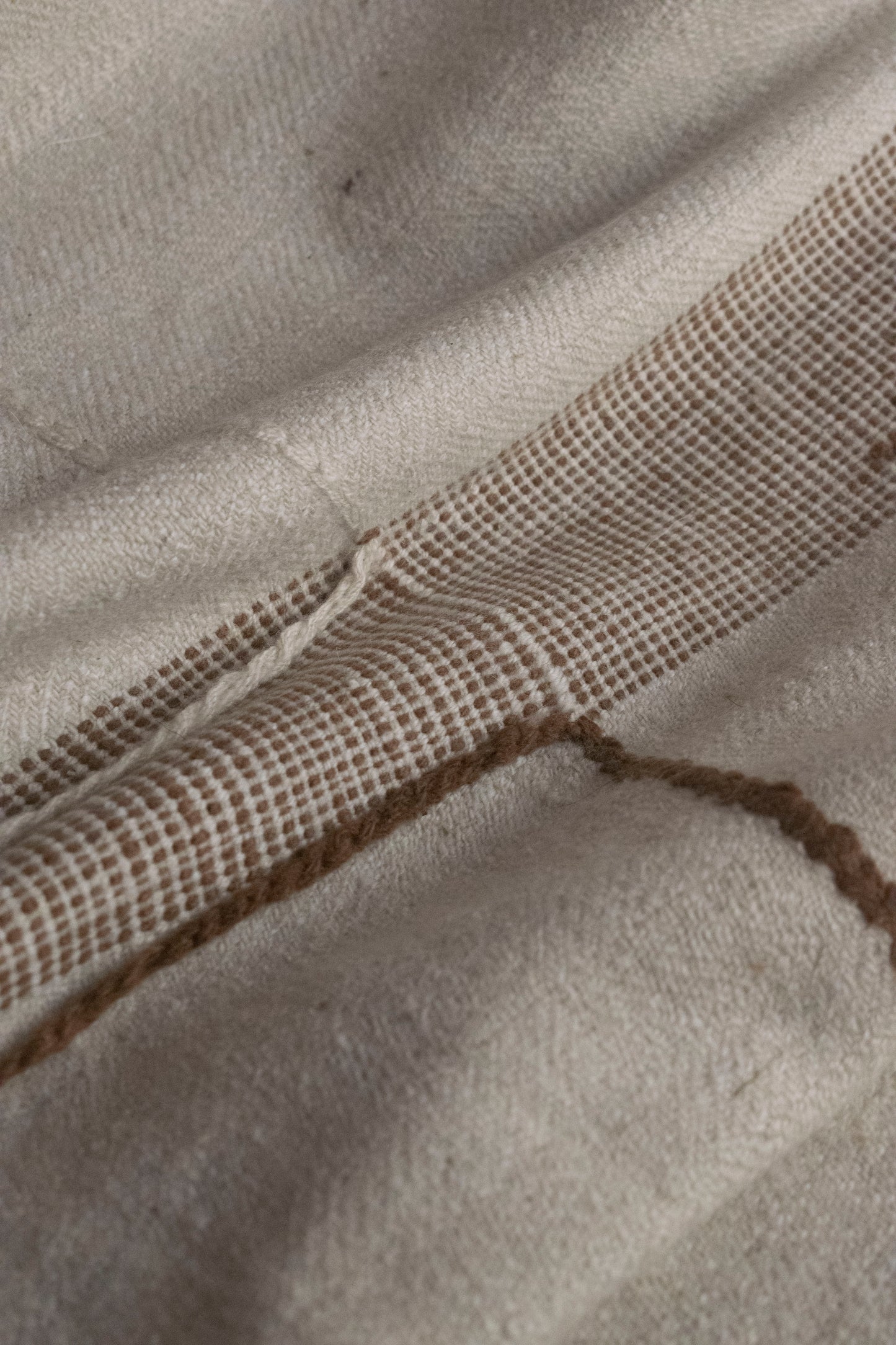 Boho White Cashmere Stole