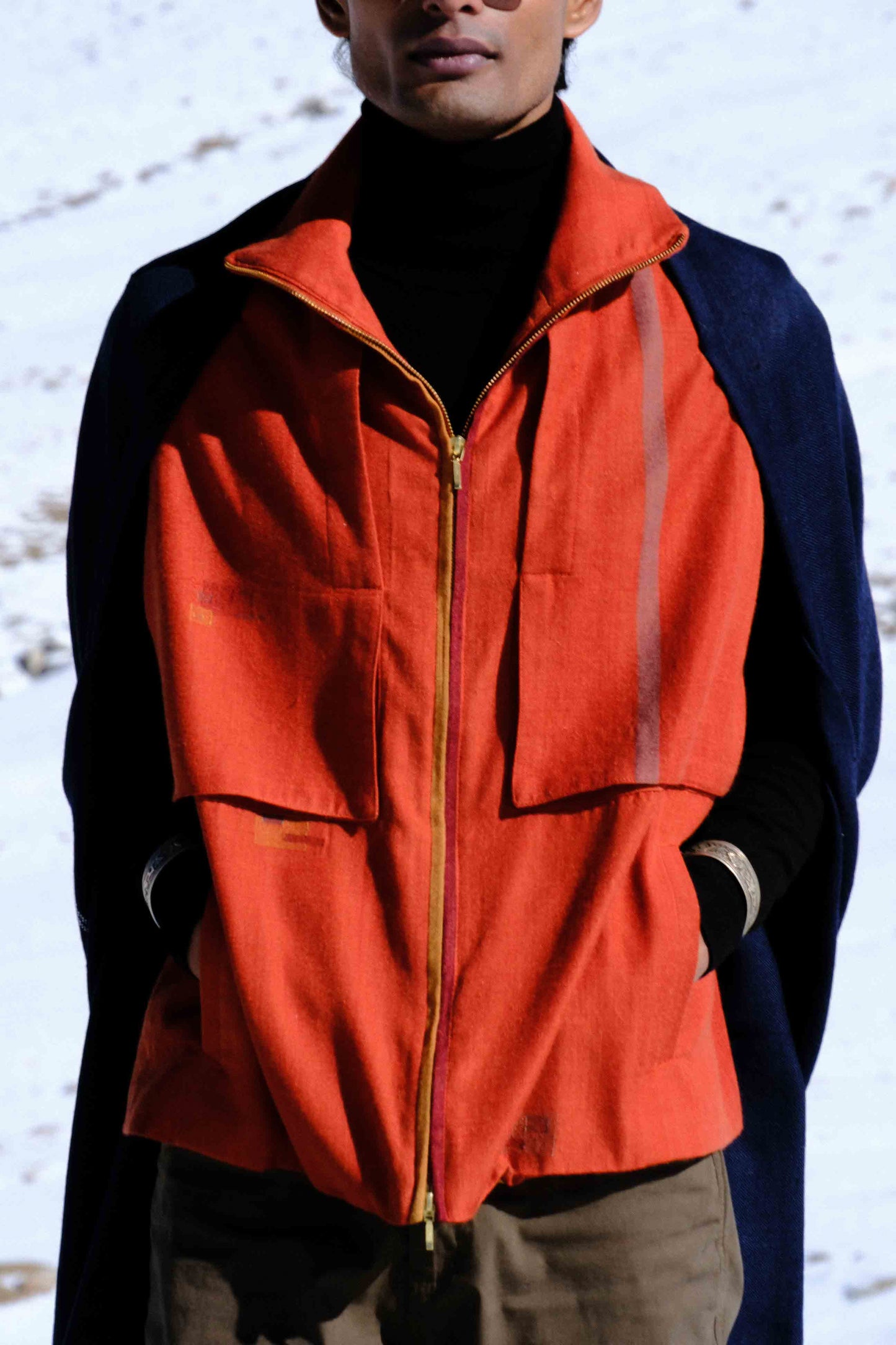 Pashmina Sleeveless Jacket