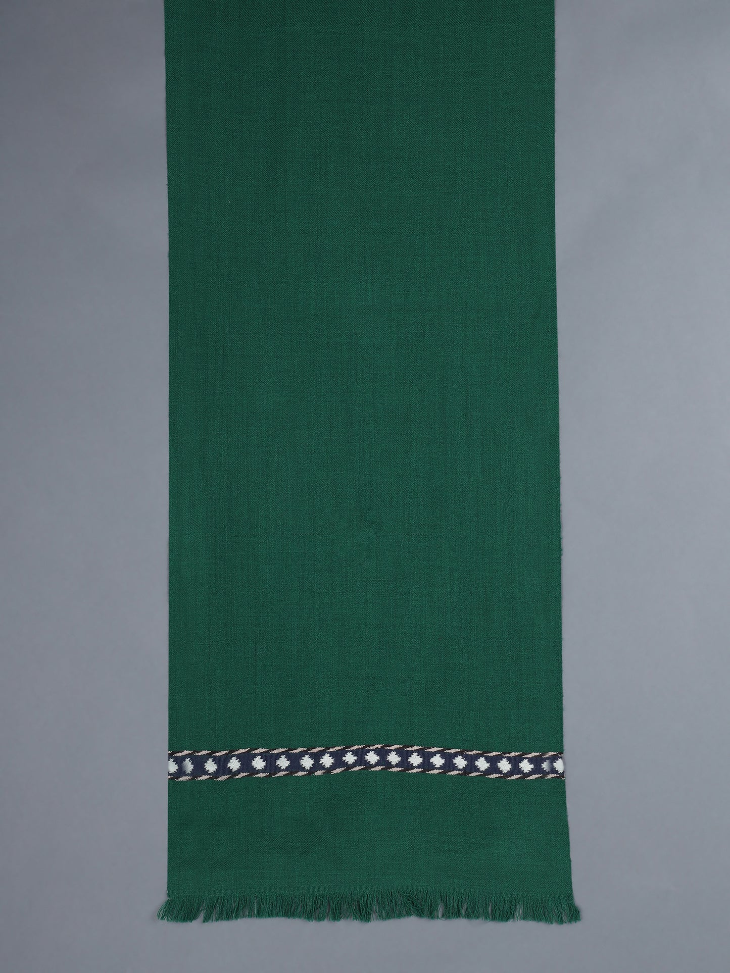 Khampa Himalayan Wool Scarf Navy