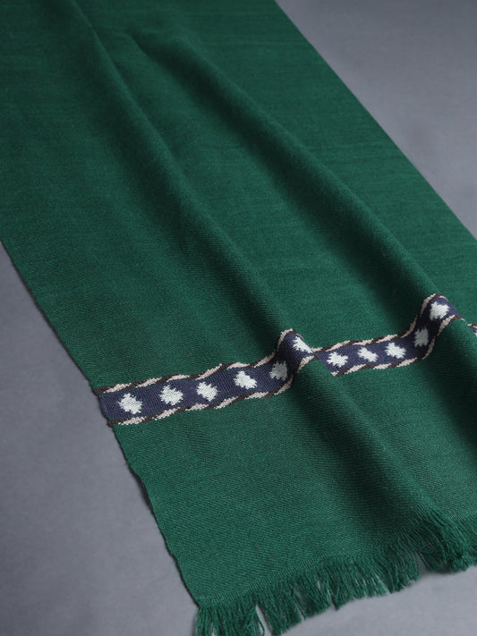 Khampa Himalayan Wool Scarf Navy