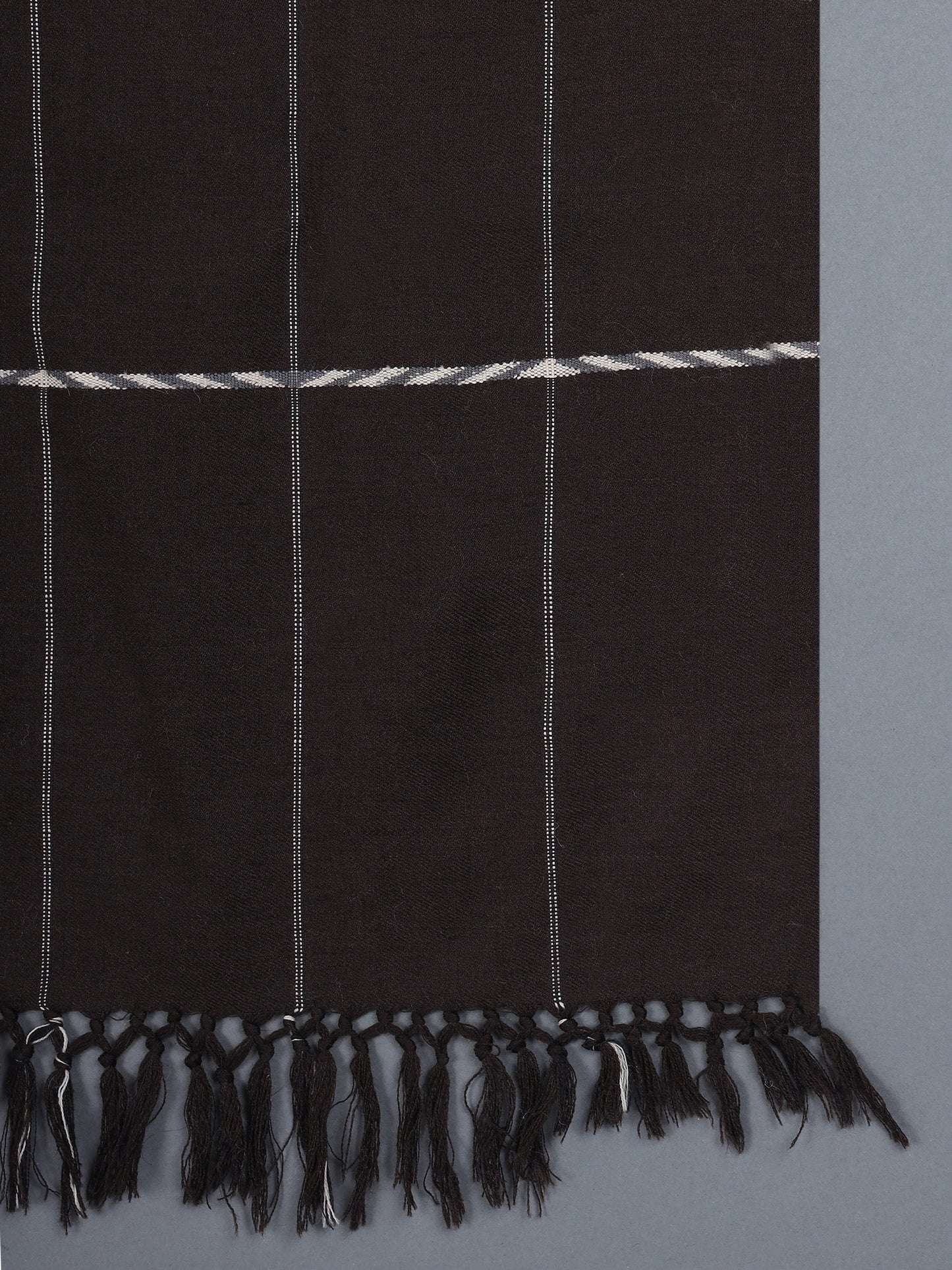 Changpa Himalayan Wool Scarf Dark Brown