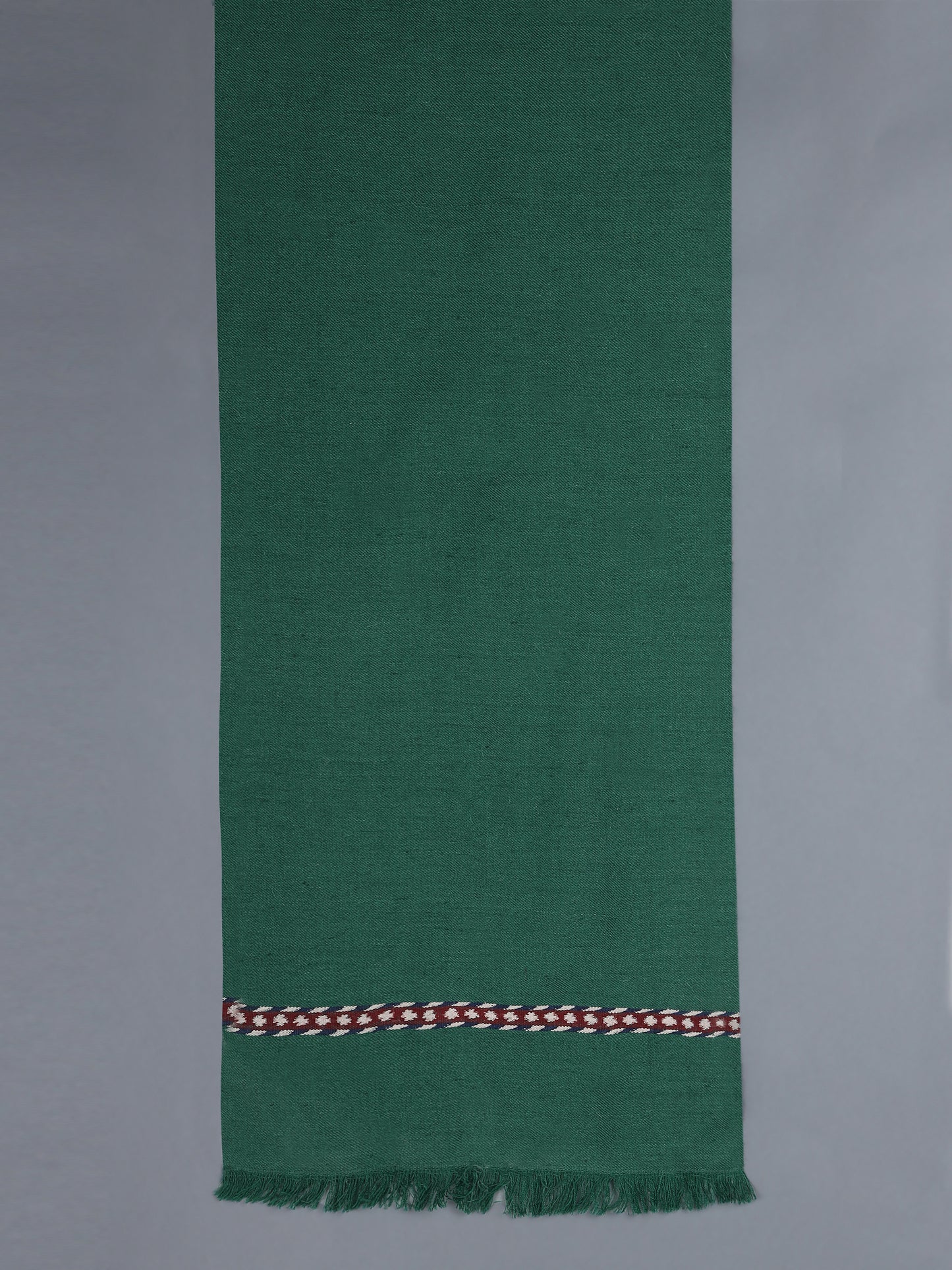 Khampa Himalayan Wool Scarf Maroon