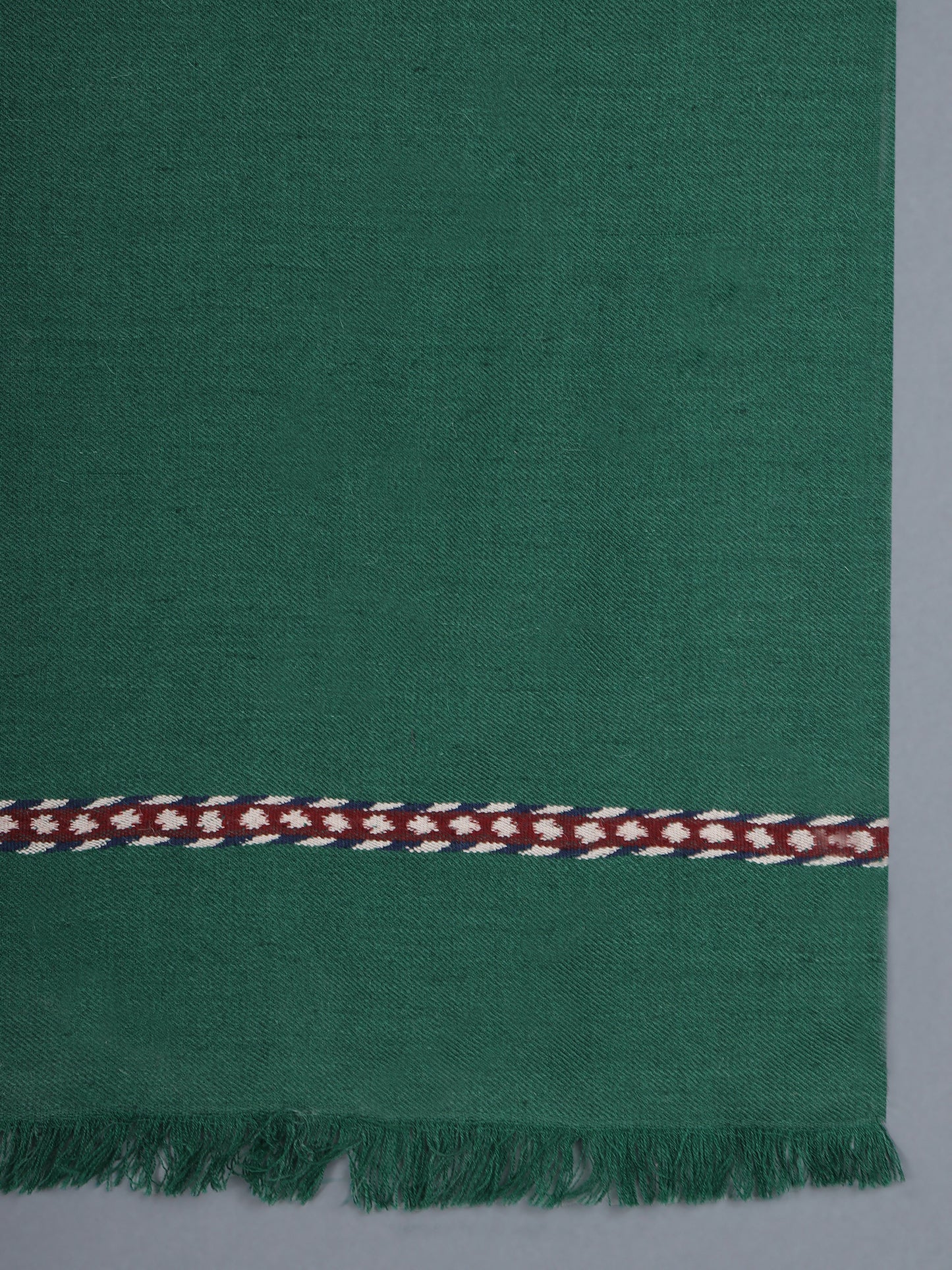 Khampa Himalayan Wool Scarf Maroon