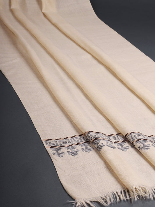 Gyanak Chakri Pashmina Stole Dark