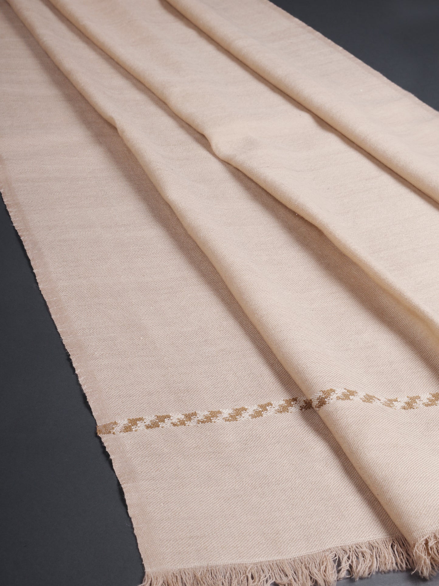 Changpa Himalayan Wool Stole Beige