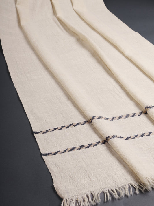 Changpa Pashmina Stole White