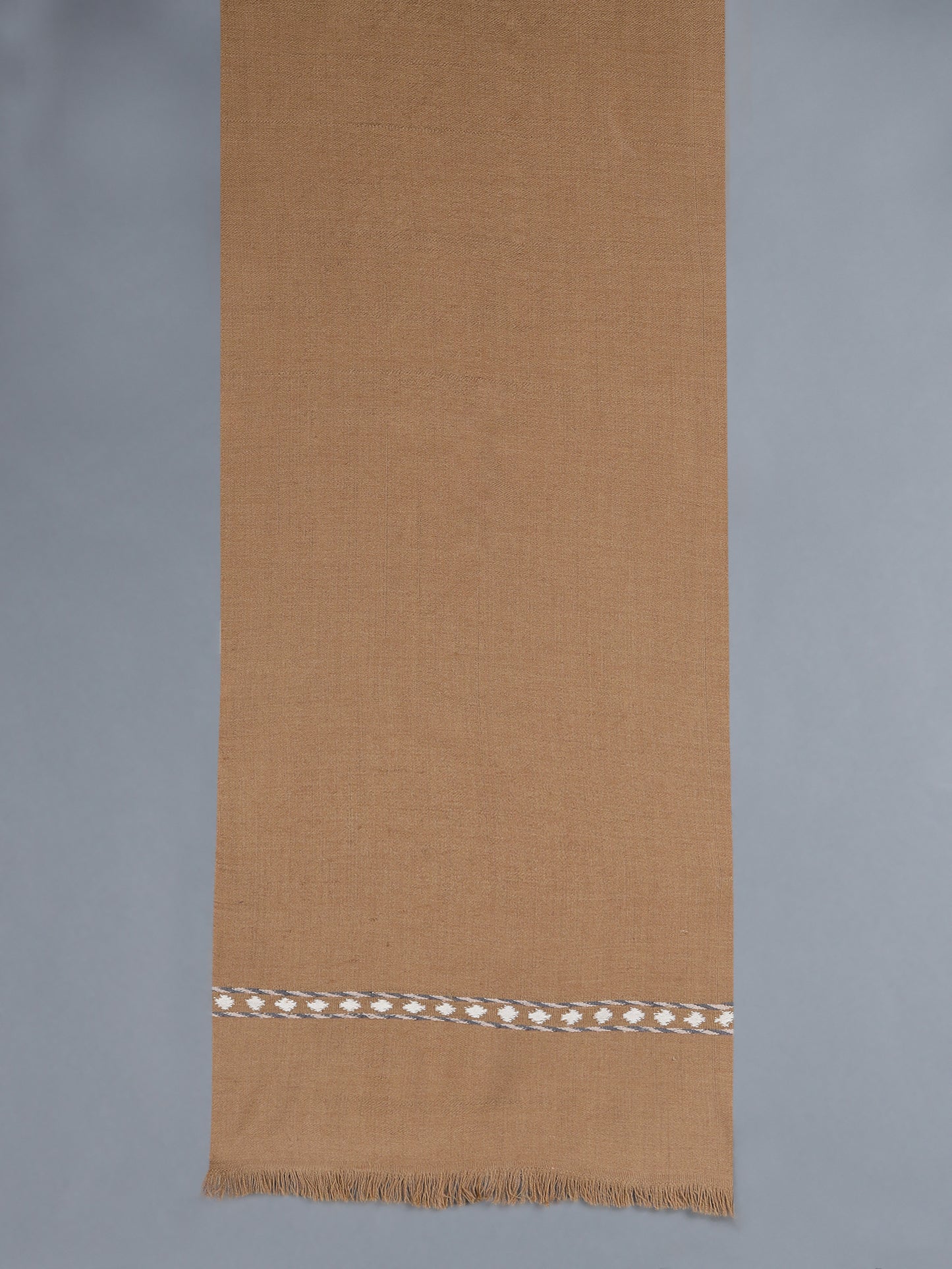 Khampa Himalayan Wool Scarf Brown