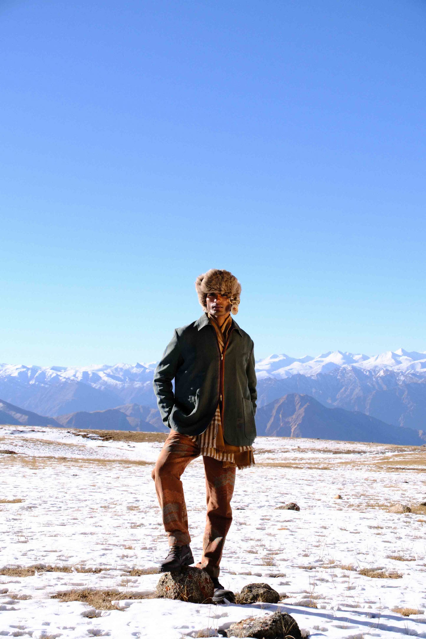 Forest-Green Pashmina Jacket