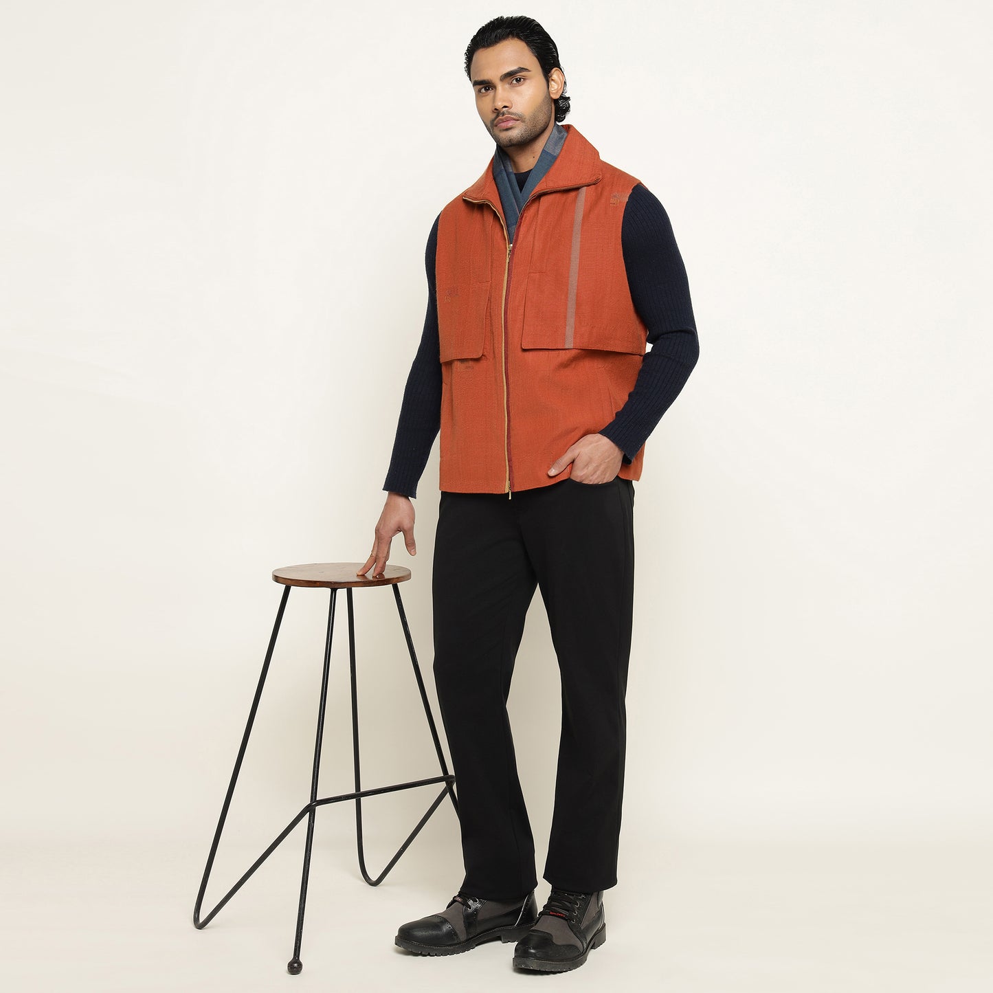 Pashmina Sleeveless Jacket