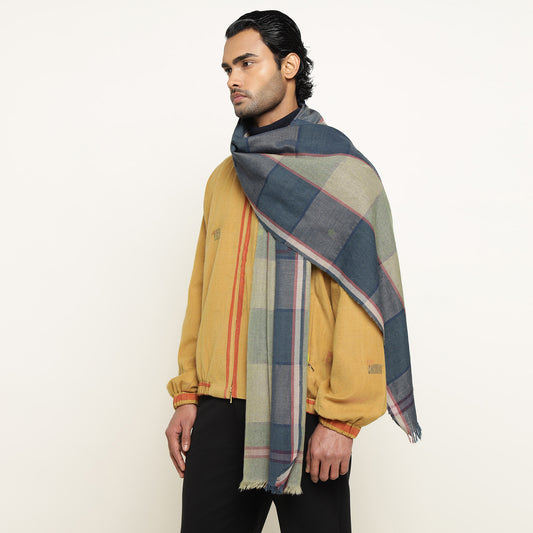 Wildlife Checked Scarf