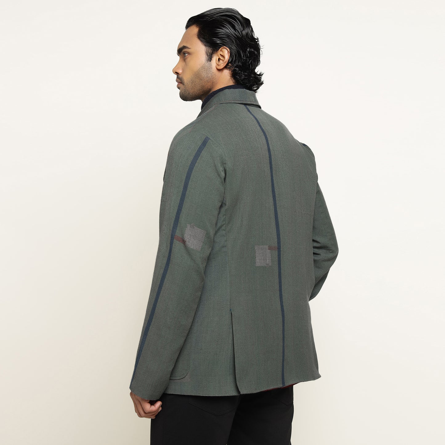 Forest-Green Pashmina Jacket