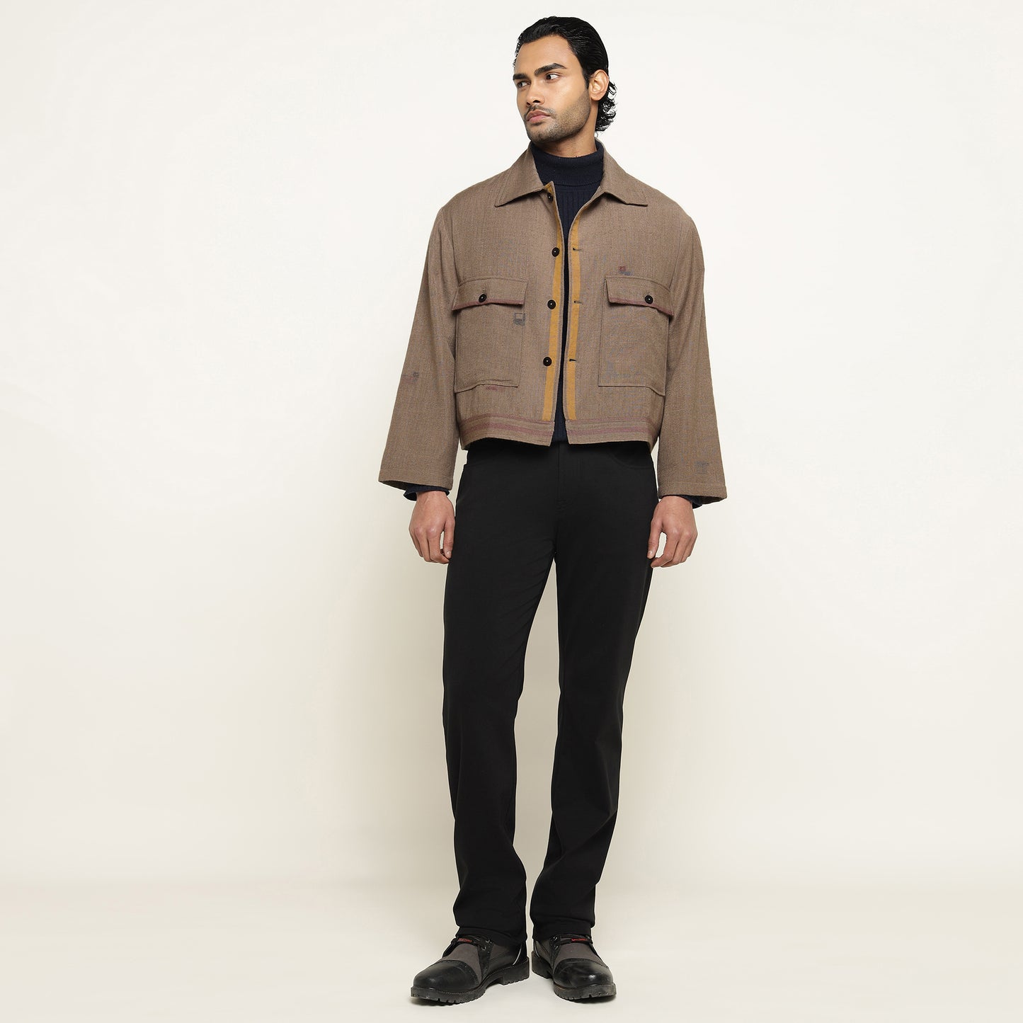 Earth-Toned Utility Jacket