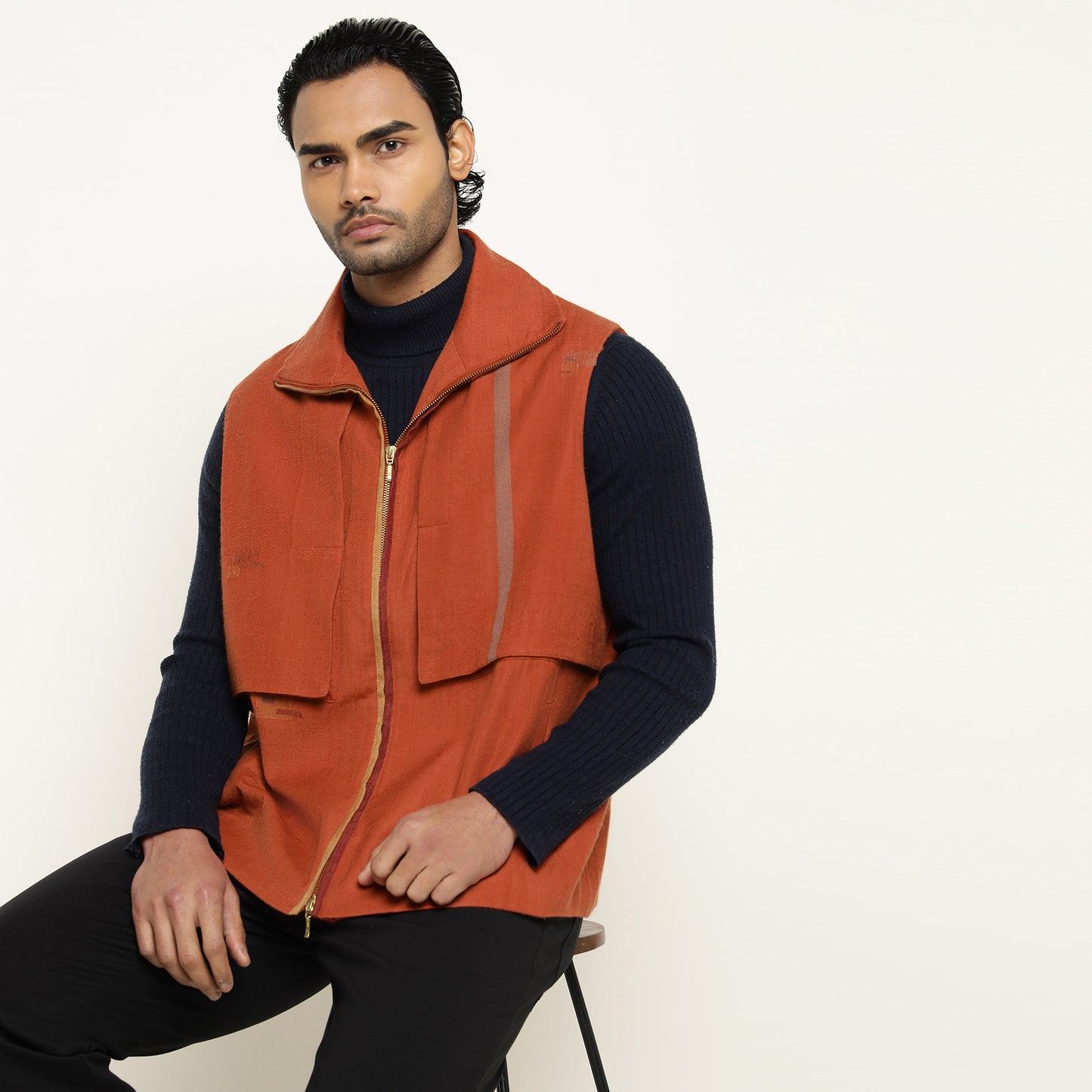 Pashmina Sleeveless Jacket