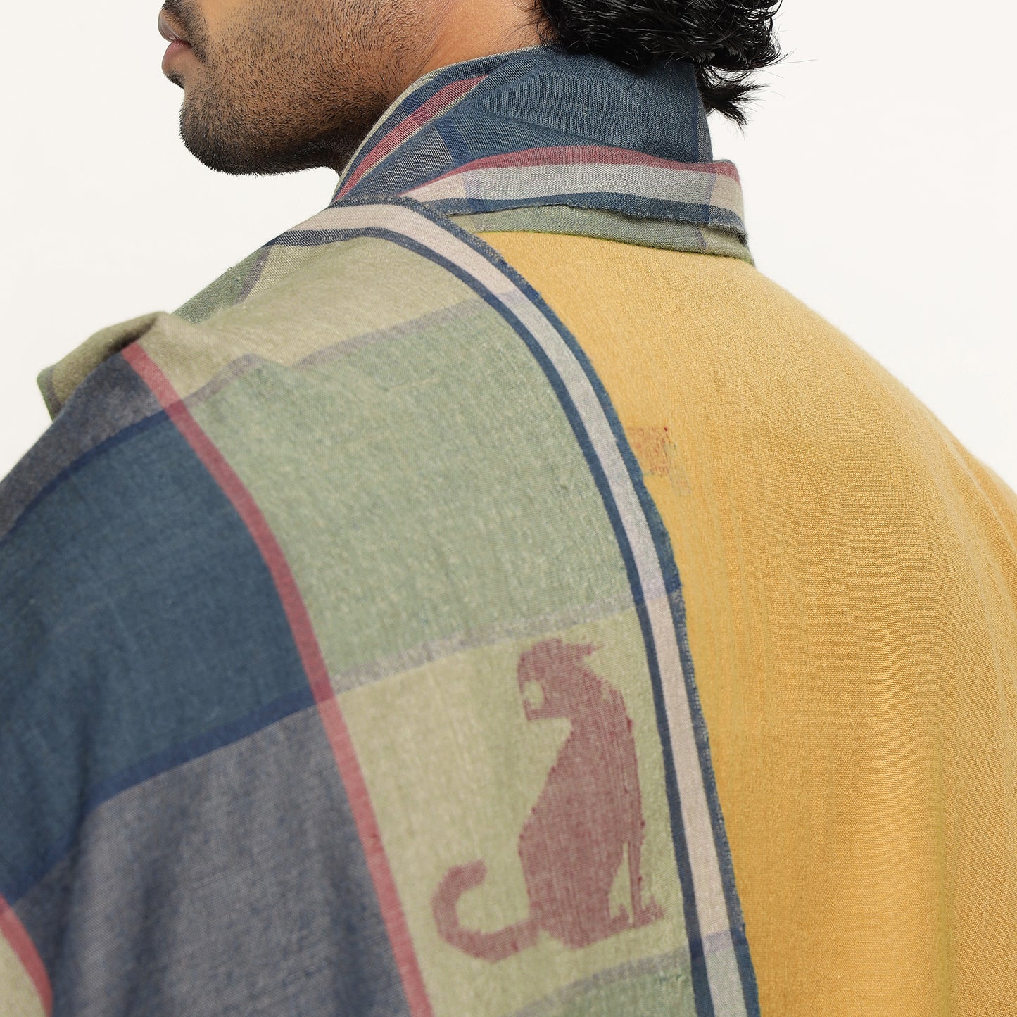 Wildlife Checked Scarf