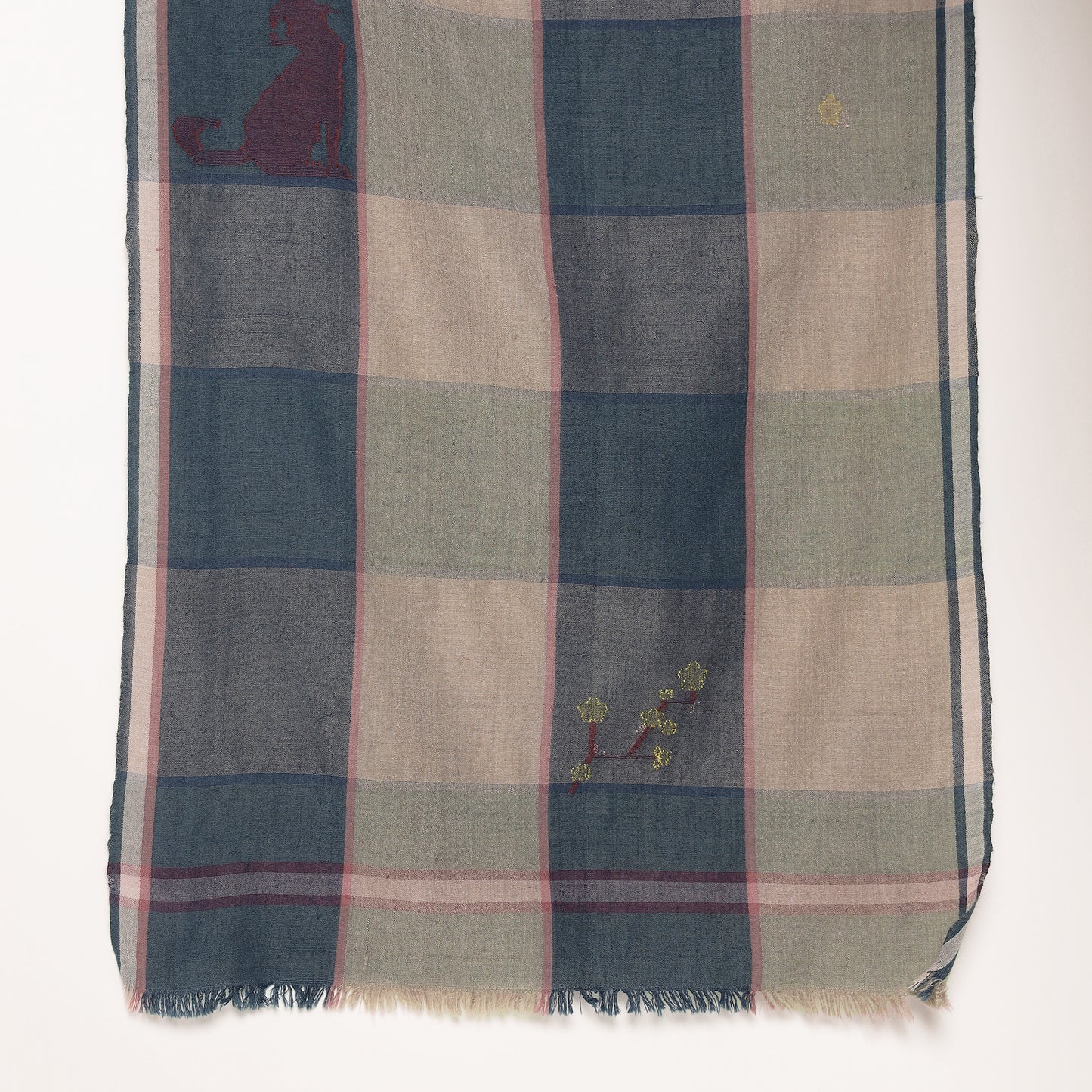 Wildlife Checked Scarf