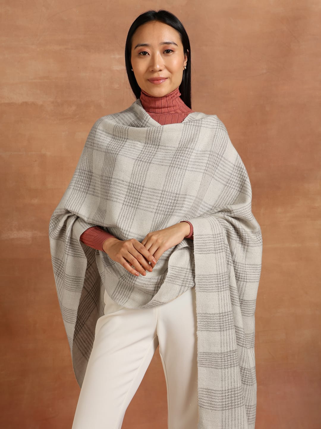Pashmina checks Stoles